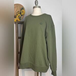 Champion Men's Fleece Sweatshirt Pullover Active Crew Neck Hunter Green XL